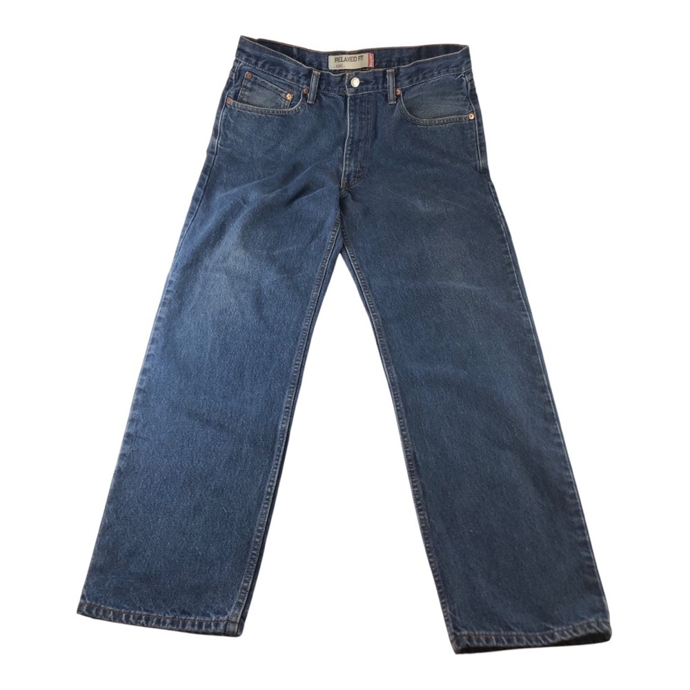 Levis 550 Jeans Men 34x32 Relaxed Fit Straight Leg Medium Wash Western Mexico
